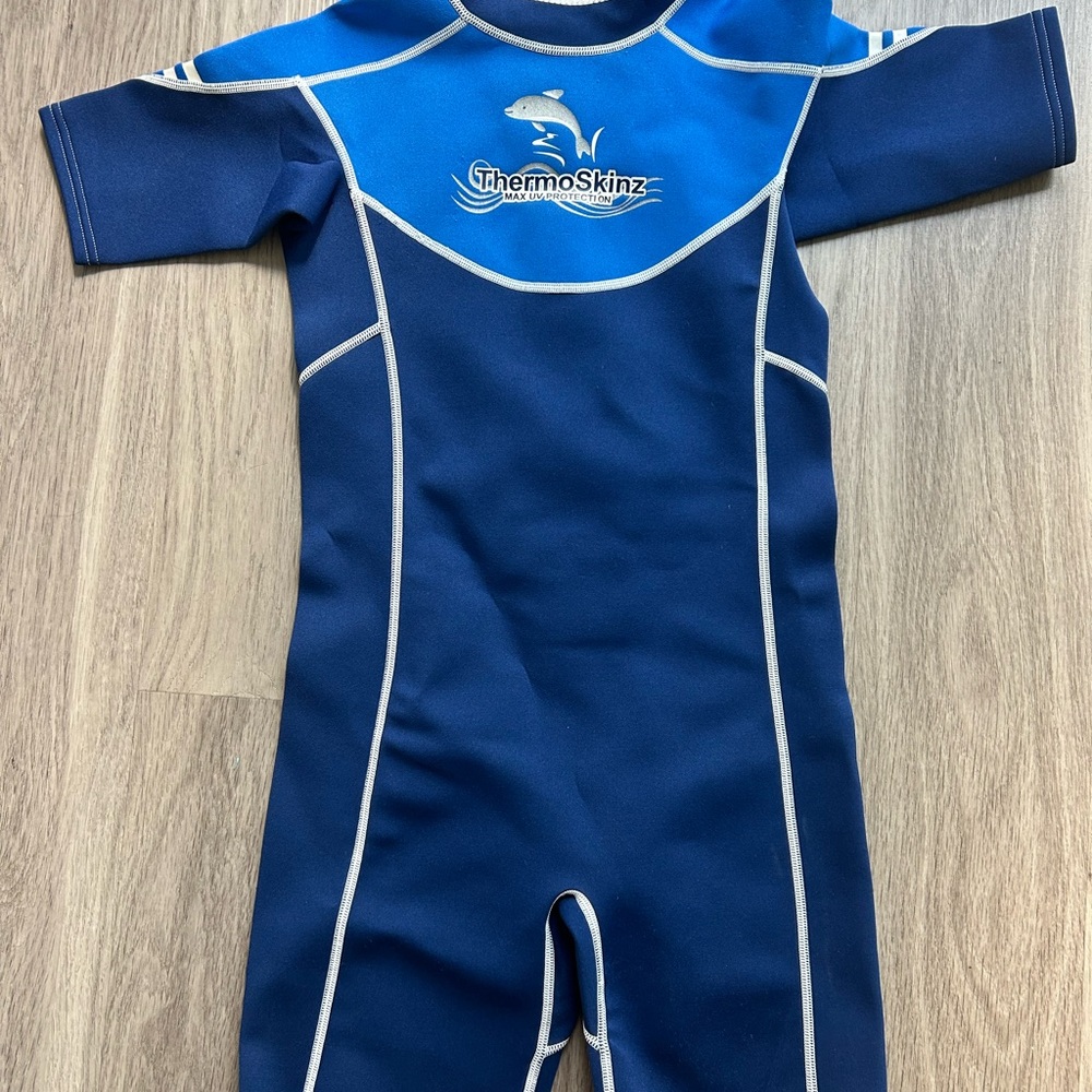 ThermoSkinz Kids Swim Rashguard - Navy Blue